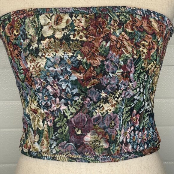 Tic Toc Floral Bouquet Corsete Top - Picture 3 of 6